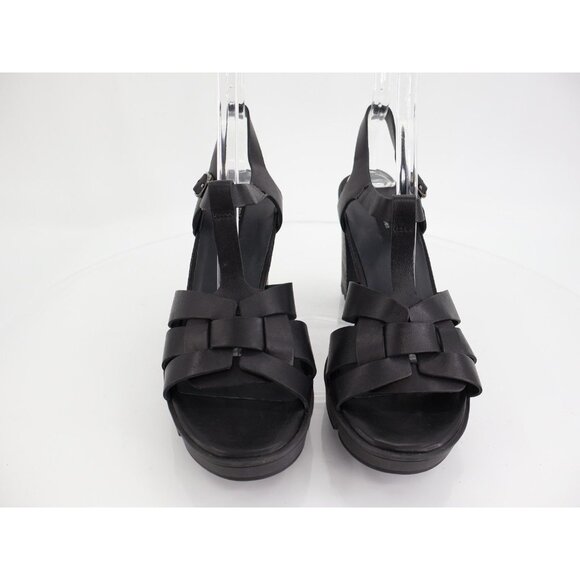 Paul Green Womens Raven Sandals Block Heel Black Leather Size 7.5 UK / 10 US - Picture 3 of 12